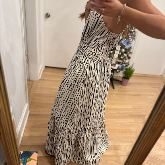 Anthropologie Black and Cream Maxi Dress - Picture 3 of 6